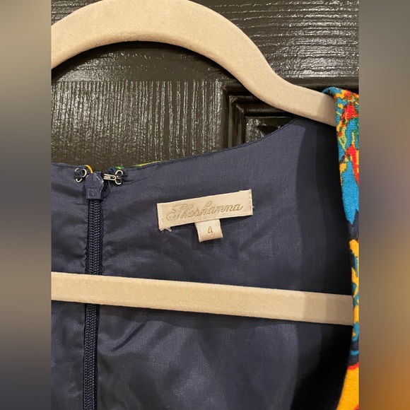 Shoshanna cap sleeve tropical mini dress size 4 - Picture 3 of 3